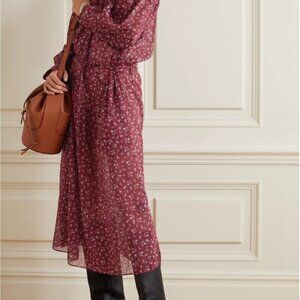 NWT Isabel Marant Étoile Perkins Floral Cotton-Voile Boho Dress – Size 36